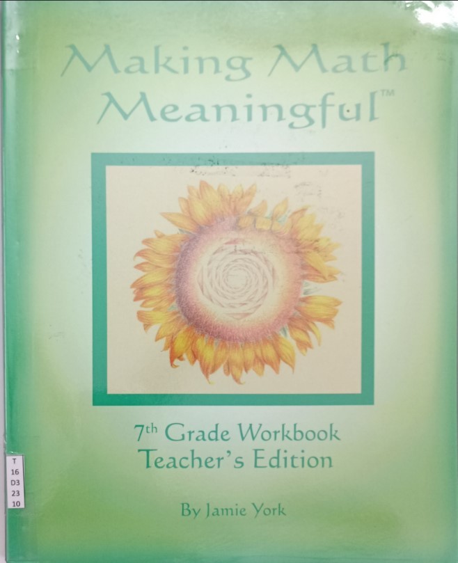 Making Math Meaningful (7th Grade Workbook -Teacher's Edition)