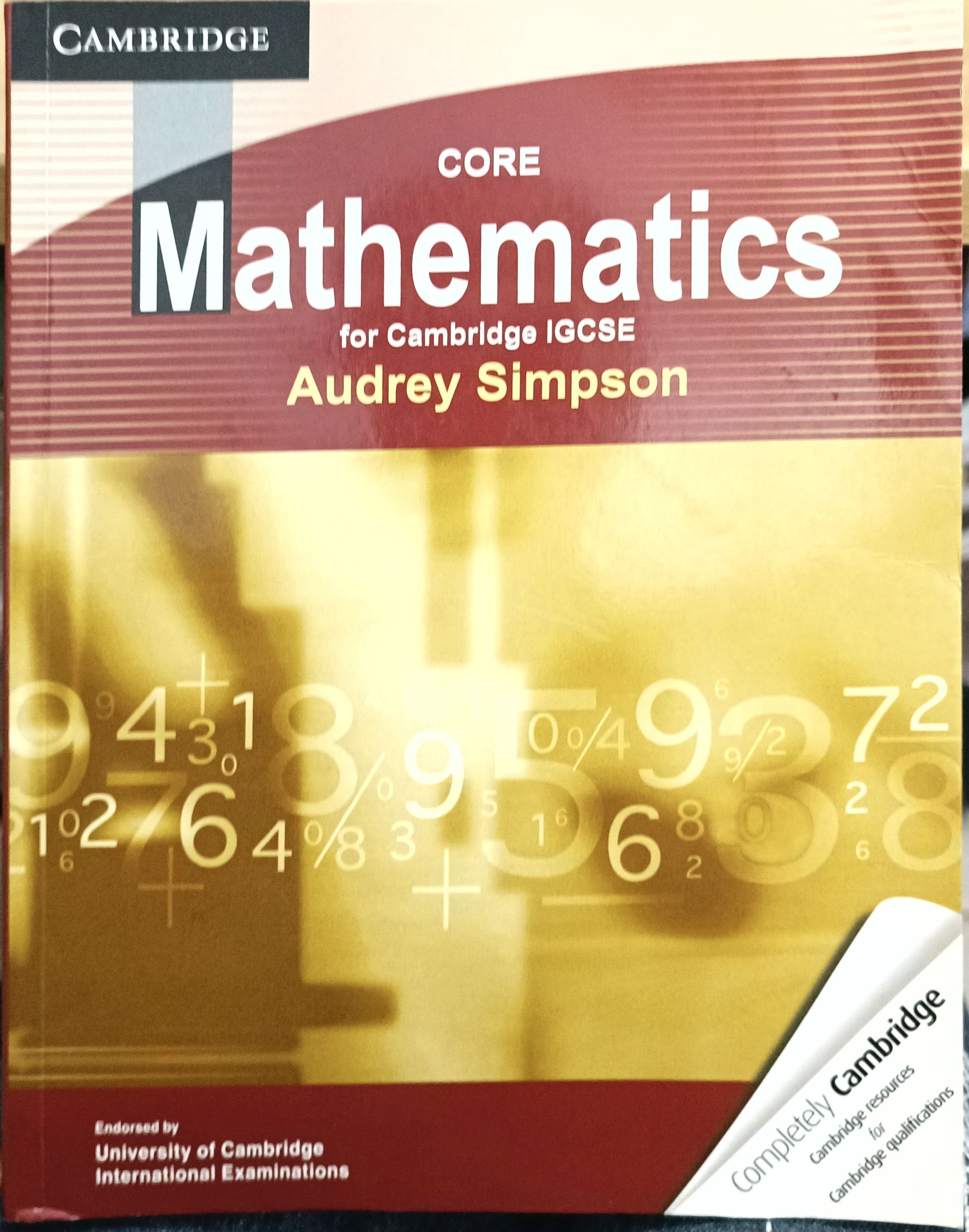 Core Mathematics for Cambridge IGCSE