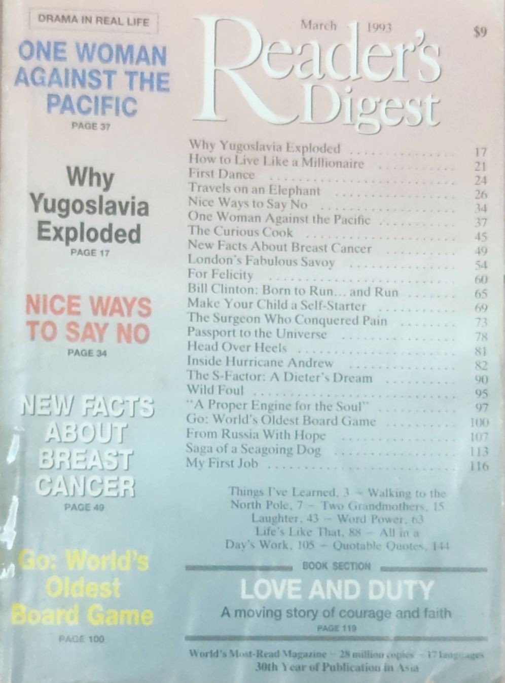 Reader's Digest March 1993